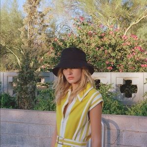 Lack Of Color, Terry Cloth Bucket Hat in black